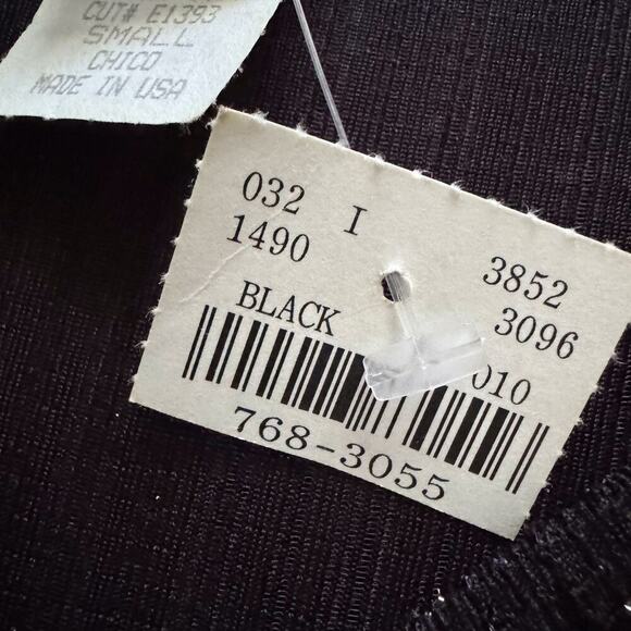 Vintage Chesley Dress Womens Small Black Shimmer Midi Slip Cowl Neck Party Y2K - Picture 13 of 15